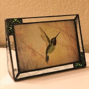 J. Devlin Glass Art Frame, Green Filigree